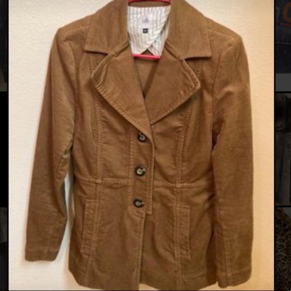 Ladies brown corduroy jacket size S